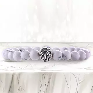 Agate Stone Diffuser Bracelet — White