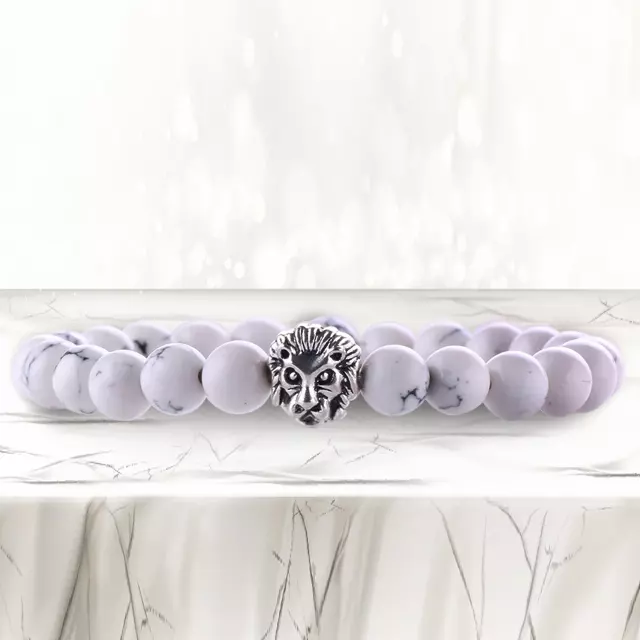 Agate Stone Diffuser Bracelet — White