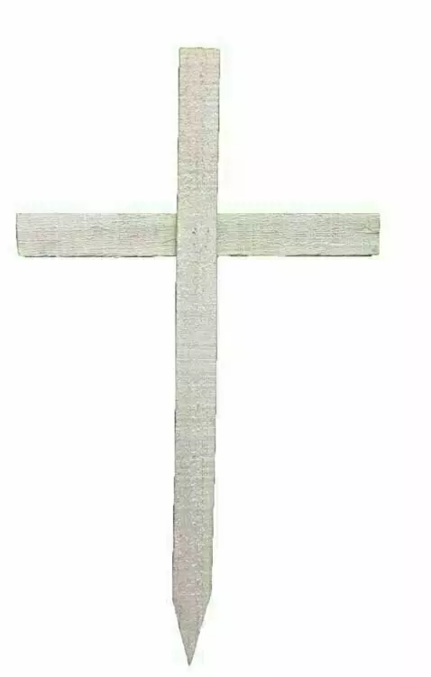 WC-1 White – 24” Wood Cross-“each” Min 24 – Case pk 24
