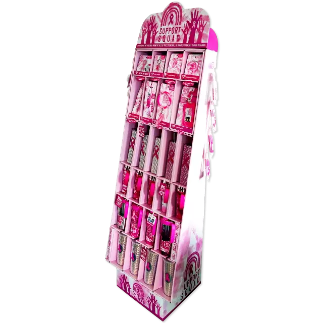 Breast Cancer Awareness Pink Assortment Floor Display - 78 Pieces Per Retail Ready Display Kit 88475