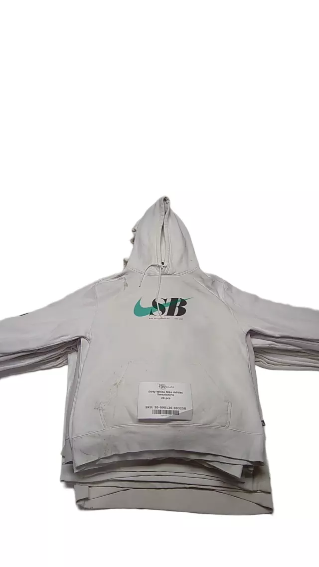 Dirty White Nike Adidas Sweatshirts 20 pcs