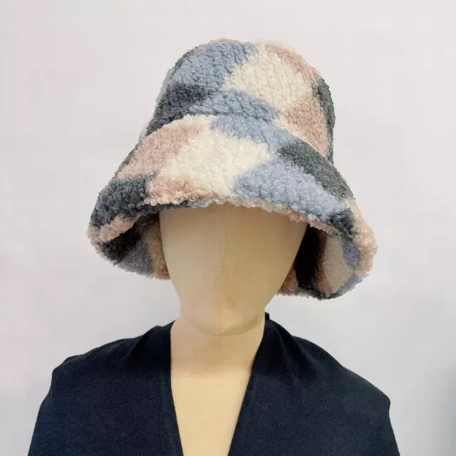 HX611 Pattern Bucket Hat — Khaki