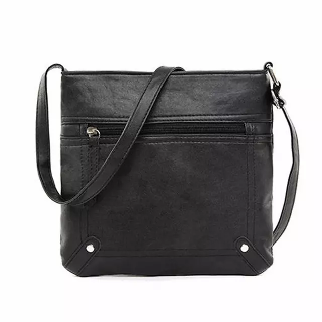 Unisex Cross–Body Messenger Bag — Black