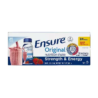 Ensure Original Strawberry Nutrition Shake, 9g Protein, 24 pk./8 fl. oz.