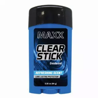MAXX DEODORANT STICK 2.25 OZ CLEAR — Case Pack of 24