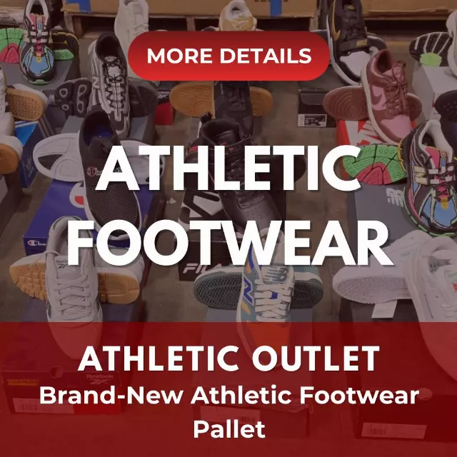 Athletic Outlet | Brand-New Athletic Footwear | Nike, Jordans, and More | 100 Pieces | Pallet