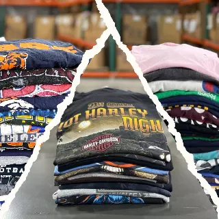 Pick 3 Custom 50lb T-Shirt Bale — Harley / Pro Sports / Branded
