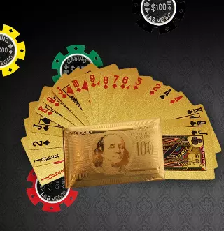 Luxurious Gold and Diamond Playing Cards — Gold