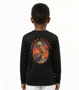 Boys Performance Black Top Pelican Graphic - 7671804