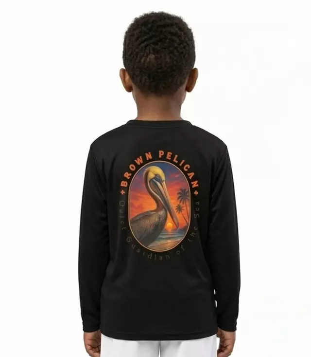 Boys Performance Black Top Pelican Graphic - 7671804