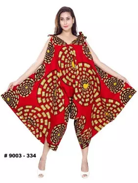 9003 - African Inspired Jumpsuit (3 PCS PRE-PACK) - ON SALE!! $12 Each — One Size (4 - 26) / Print-334