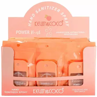 Kevin & Coco Hand Spray Peach - Wholesale Display 24 Units (KC1695)