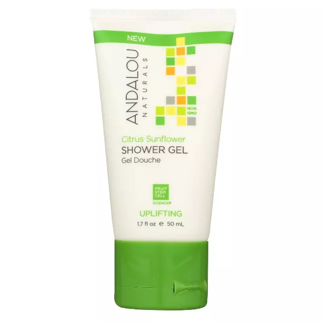 WHOLESALE ANDALOU NATURALS CITRUS SUNFLOWER SHOWER GEL 50 ML / 1.7 OZ - 48 PIECE LOT
