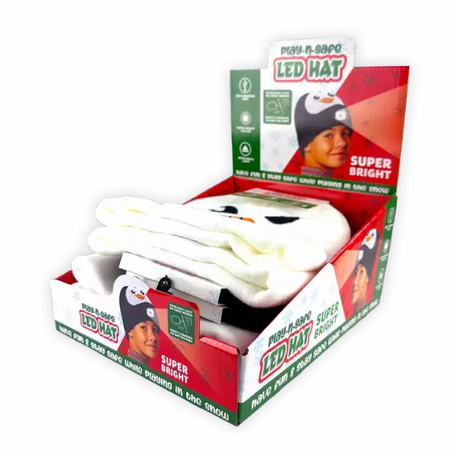 Christmas LED Light Hat - 6 Pieces Per Retail Ready Display 26111