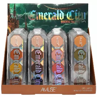 Amuse Emerald City Shadow Palette - Wholesale Display 24 Units (FK9781MIX)