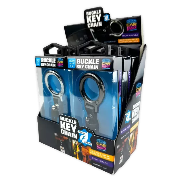 Buckle Key Chain - 6 Pieces Per Retail Ready Display 25767