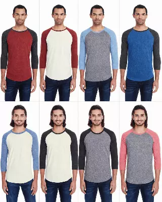 #287-TF-302 ThreadFast Raglan Sleeve Baseball T-Shirt – $1.25 each (72 Pieces)