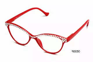 R6050 Rhinestones reding glasses — +1.75(1dz)