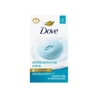 Dove Antibacterial Care Beauty Bar 3.75oz 6 Count – Case Pack 12