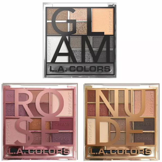 L.A. Colors Color Block - Eyeshadow Palette Assorted - Wholesale 9 Units (CES135-137)
