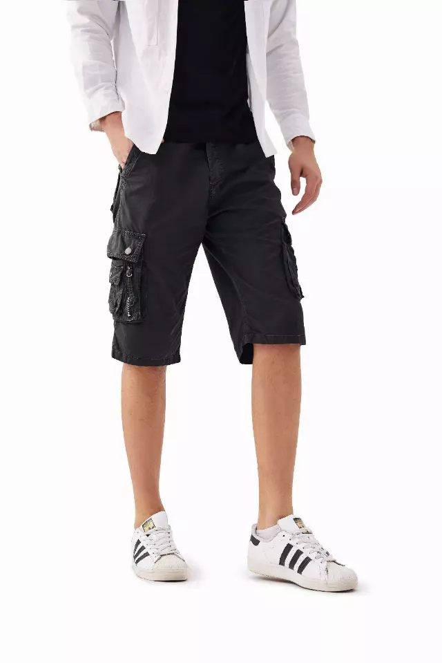 Men's Twill Cargo Shorts-Style #MP411- $10.90/ Unit - 24PCS/CASE - PLEASE SEE DESCRIPTION — Dark Grey
