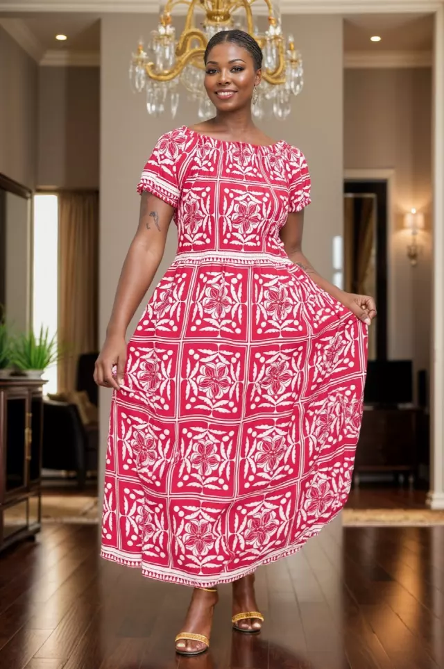 26003 - Women's Off-Shoulder Smoked Maxi Dress - $12 Each (3-Pcs Pre Pack)