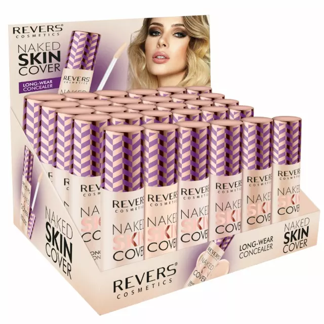 Revers Cosmetics Naked Skin Cover Liquid Concealer 05 - Wholesale Display 30 Units (NSC05)