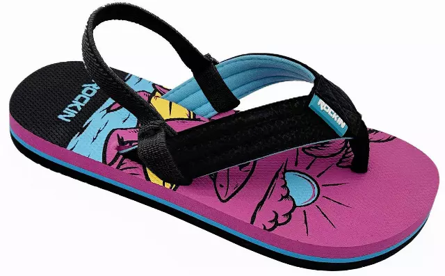 ROCKIN TODDLER "SURF SHARK" FLIP FLOPS