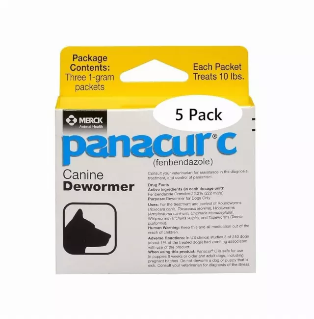 Panacur-C Canine Dewormer - 5-pack
