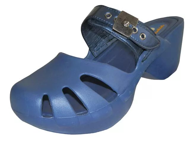 S5800L - Women's Wedge Clog Sandals — Navy (S5800L-N) / 5-10 Assorted