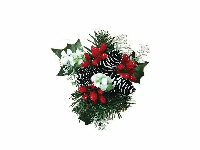 XP5536 – Lg mix pick w/ 3 pointed pine cones “dz”