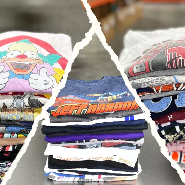 Pick 3 Custom 50lb T-Shirt Bale — Nascar / Cartoon / College / University