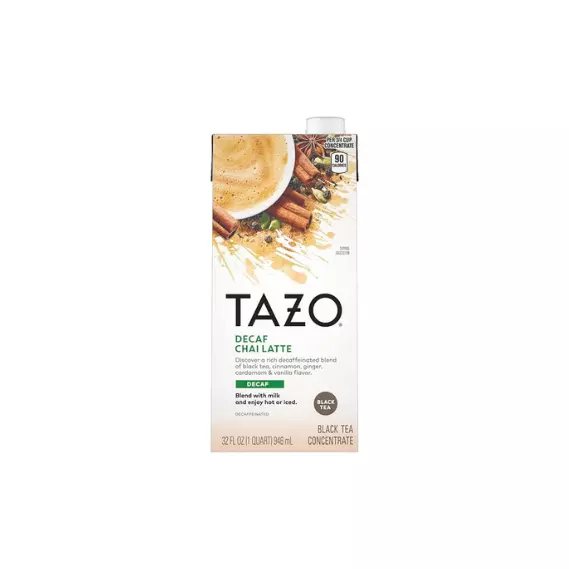 TAZO Chai Decaf Latte Concentrate 6 Pack (32 oz Each)