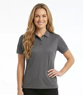 Ladies Closed Mesh Performance Polo Charcoal - 9129209