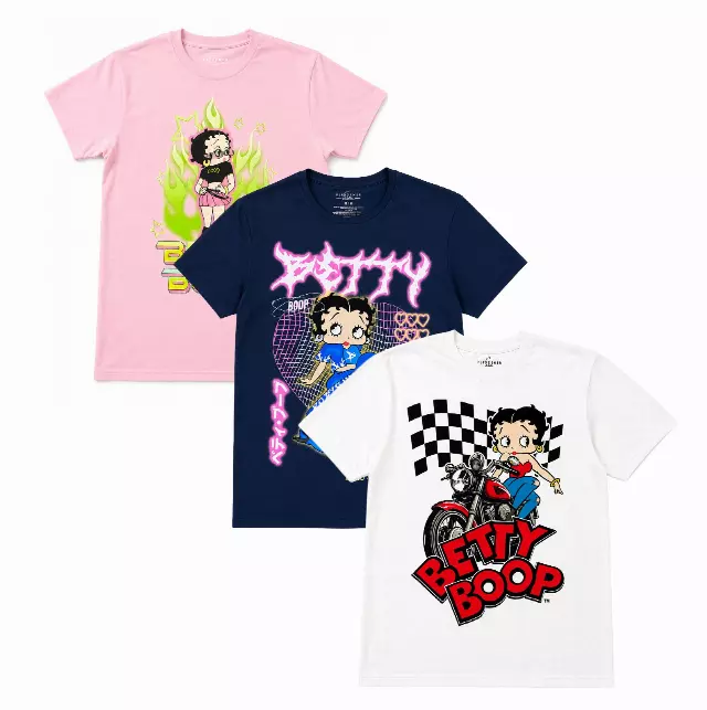 ASSORTED BETTY BOOP T-SHIRTS MULTI