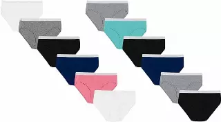 #0W-H-PL41EG-5 Hanes Women’s Panties 12 Pack, Soft Cotton Hipster Underwear – $6.00 per 12 pair pack (5 Packs)