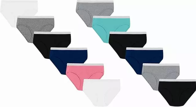 #0W-H-PL41EG-5 Hanes Women’s Panties 12 Pack, Soft Cotton Hipster Underwear – $6.00 per 12 pair pack (5 Packs)