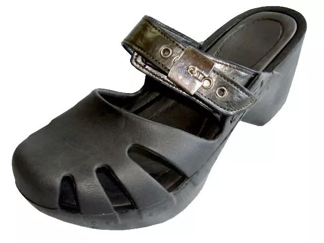 S5800G - Girl's Wedge Clog Sandals — Black (S5800G-Bk) / 11-4 Assorted