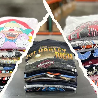 Pick 3 Custom 50lb T-Shirt Bale — Harley / Cartoon / TV / Movies