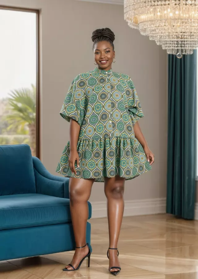 26019 -Gorgeous Button Down Short Dress - $15.00 Each (3 pcs per pack)
