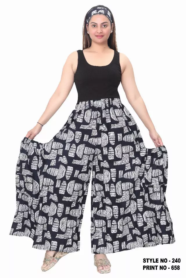 240 - NEW PRINT ALERT!! Ankara Palazzo Pants With Big Side Pockets (3 PCS PRE-PACK) - $20.00 Each — One Size (4 - 24) / Print-658