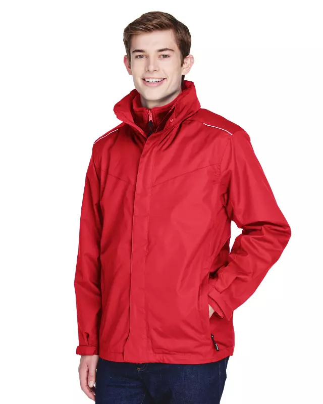 #752-88205-N-10 CORE365 Men’s Region 3-in-1 Coat with Fleece Liner – $6.00 Each (10 Pieces)