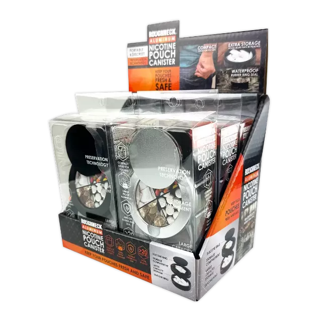 Nicotine Pouch And Storage Canisters - 6 Pieces Per Retail Ready Display 25747