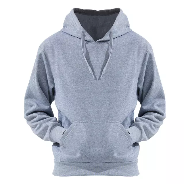 Men's Pullover Fleece Hoodie-Plus Size- Style #MFJ172X-$12.00/Unit 12PCS/CS - PLEASE SEE DESCRIPTION — Light Grey