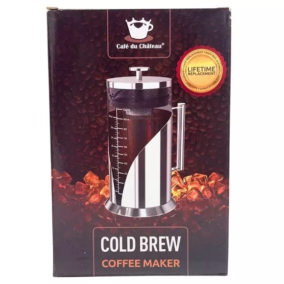 Wholesale Lot Of 288 Cafe Du Chateau 34 Oz Cold Brew Coffee Makers – UPC 731015280858 – MSRP $26 – Only $8 Each