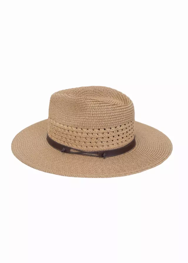 Max Studio Eyelet Straw Panama Hat — TOAST