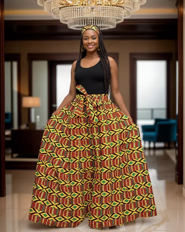 701P - NEW PRINT ALERT!!!! Ankara Palazzo Pants With Pockets (3 PCS PRE-PACK) - $25.00 Each — One Size (4 - 24) / Print-475