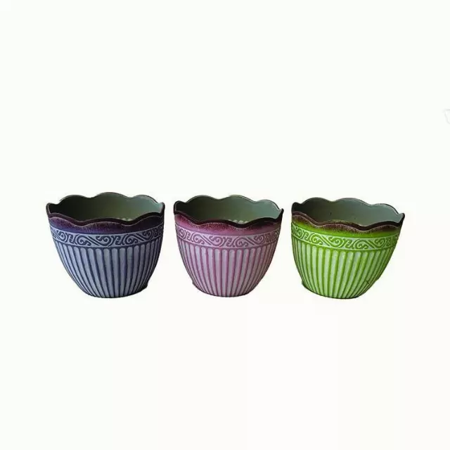 PL6000ASST- 5.5″ x 4″- Pastel Decor Heavy Plastic pot- W/L “each” Water Proof-Min 12 -Case 72