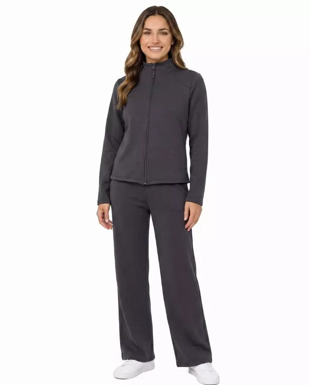 Modal 2pc Loungewear Set #604 — Dark Charcoal / S-M-L-XL