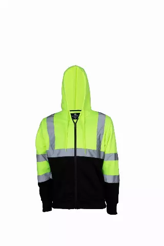 Men's Reflective Detail Jacket-Style #MFJ167X-PLUS SIZE-$12.00/Unit- PLEASE SEE DESCRIPTION — Safety Yellow